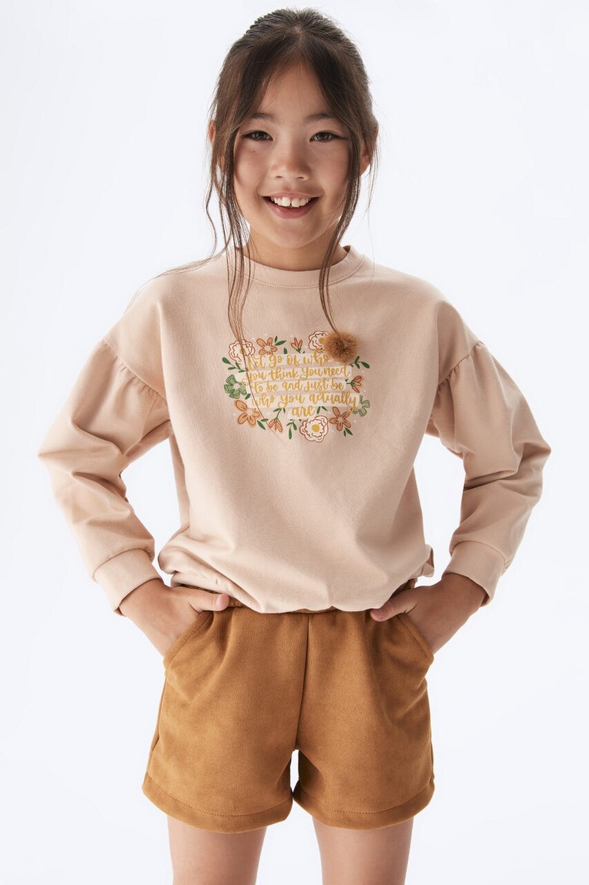 Kız Şort 4-8 Yaş 0053518 Ksrt02002 Camel - 2