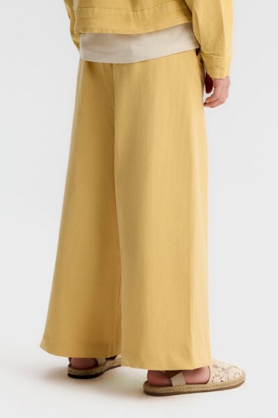 Kız Çocuk Pantolon 4-8 Yaş 51520 Sarı - 3