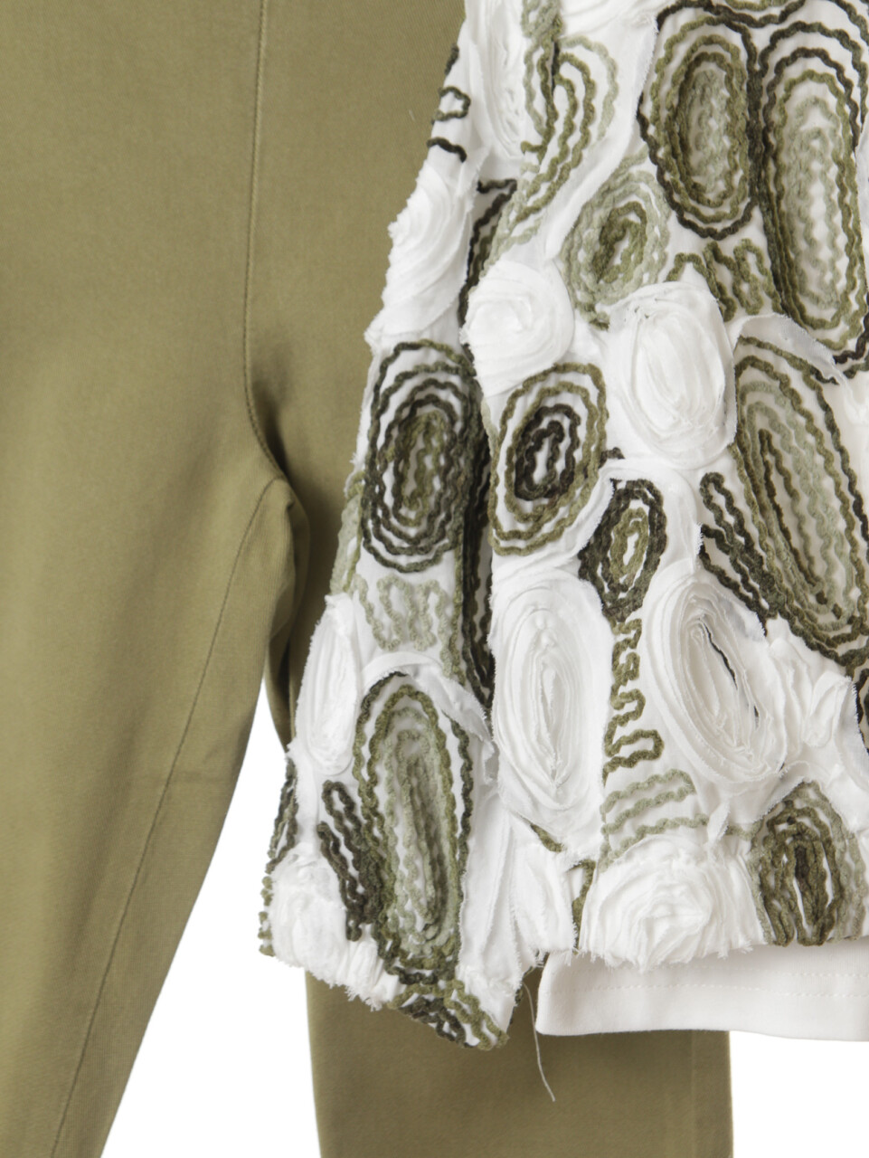 Kız Çocuk 3'lü Alt Üst Kombin Takmı 4-8 Yaş SET0512 Yeşil - 7