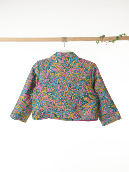 Kız Çocuk Ceket 8-14 Yaş 31303 Pembe - 5