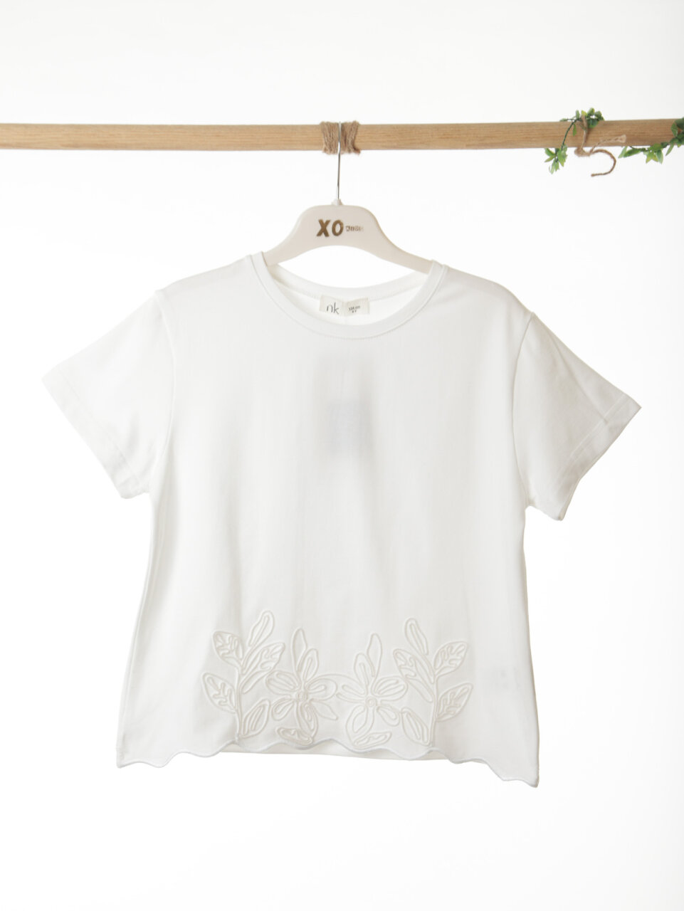 Kız Çocuk Tişort 8-14 Yaş 31328 Ekru - 5