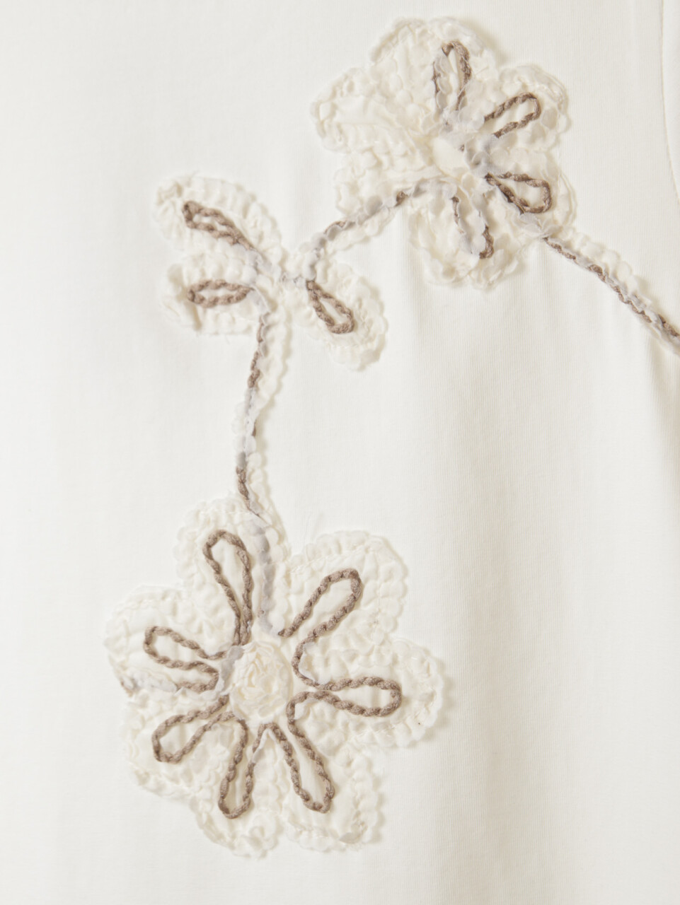 Kız Çocuk Tişort 8-14 Yaş 31334 Ekru - Vizon - 8