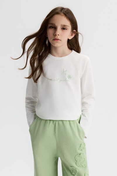 Kız Çocuk 3'lü Alt Üst Kombin Takım 8-14 Yaş SET0525 Yeşil - 4