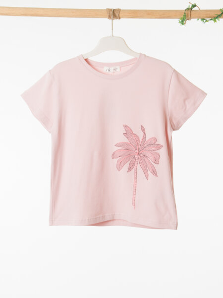 Kız Çocuk 3'lü Alt Üst Kombin Takmı 8-14 Yaş SET0505 Kahverengi - 7