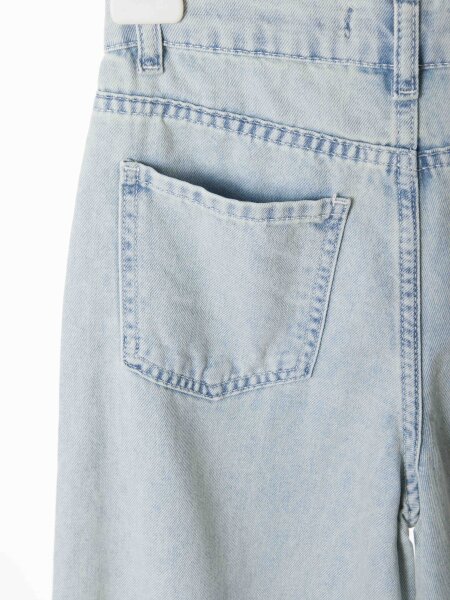 Kız Çocuk 3'lü Alt Üst Kombin Takmı 8-14 Yaş SET0498 Mavi - 7