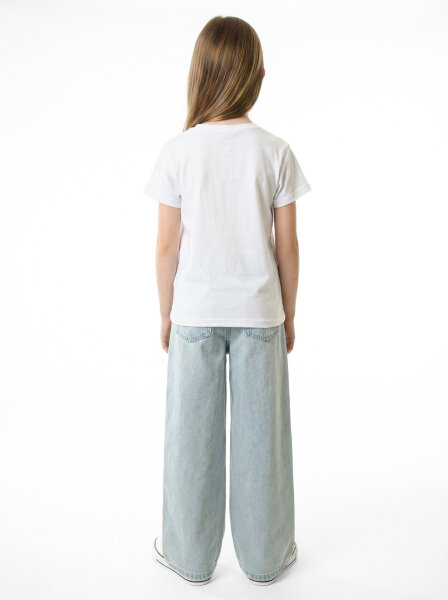 Kız Çocuk 3'lü Alt Üst Kombin Takmı 8-14 Yaş SET0498 Mavi - 8