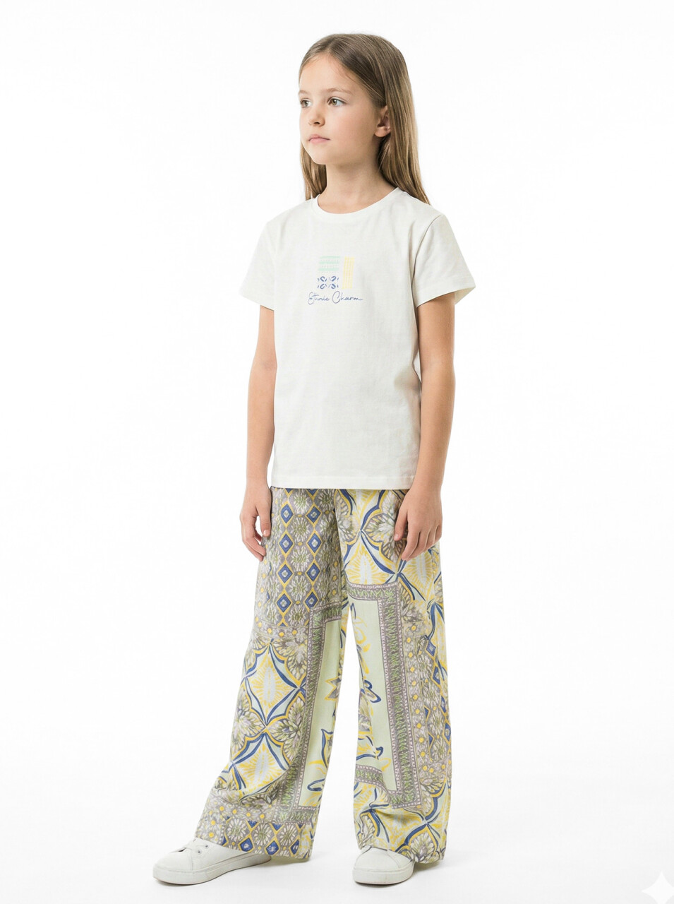 Kız Çocuk 3'lü Alt Üst Kombin Takmı 8-14 Yaş SET0497 Mint - 3