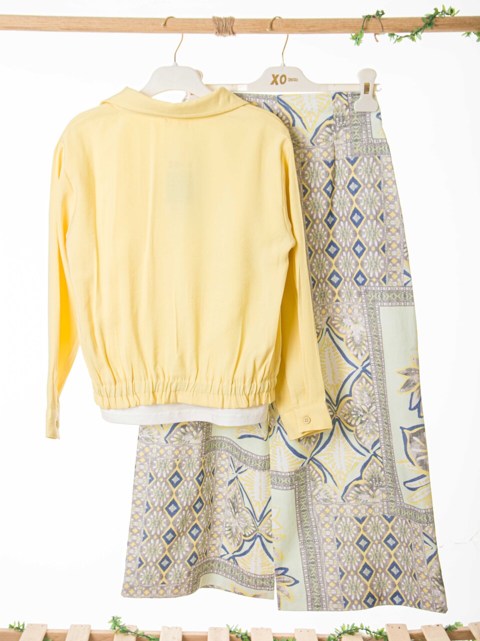 Kız Çocuk 3'lü Alt Üst Kombin Takmı 8-14 Yaş SET0497 Mint - 6