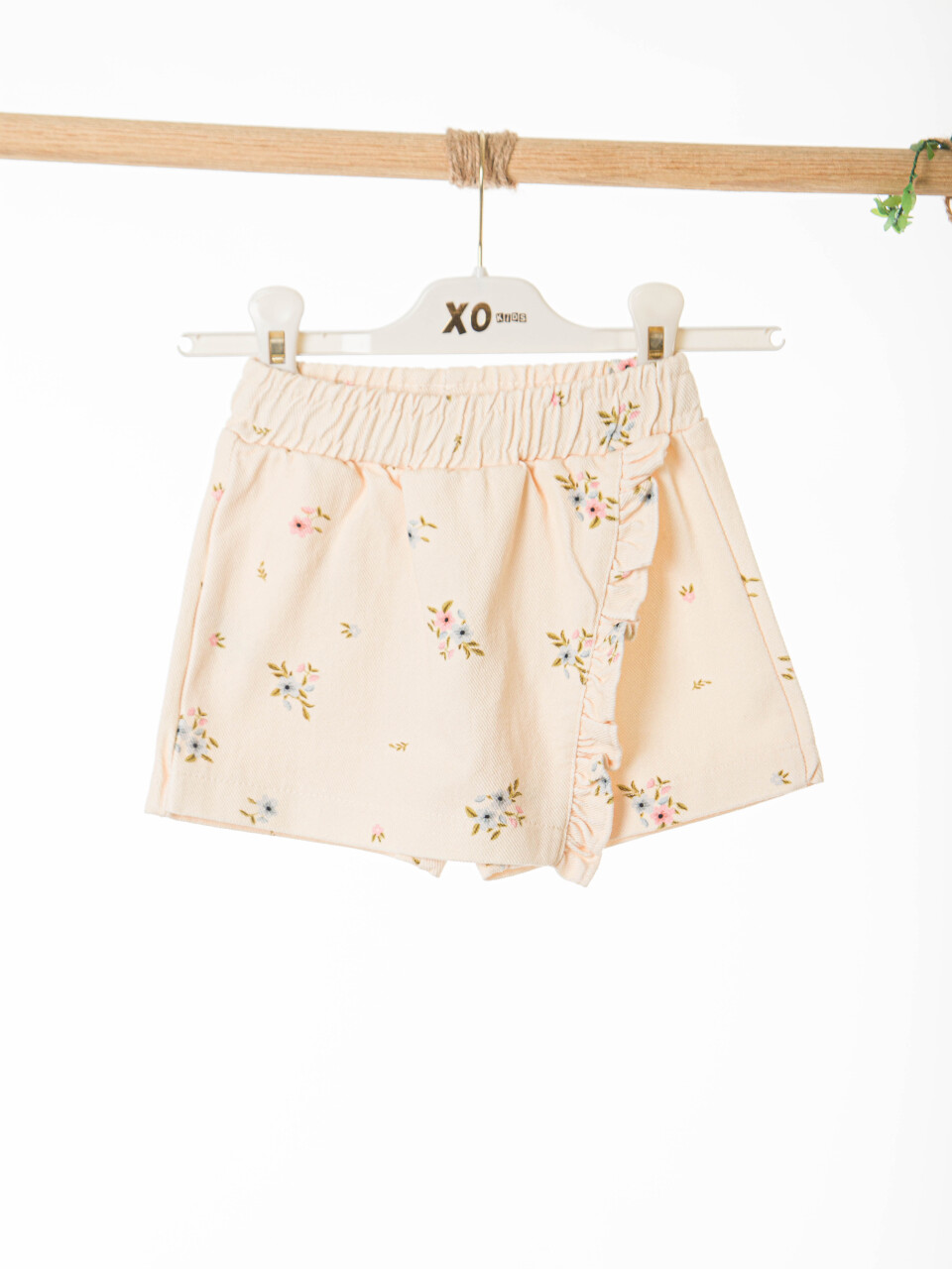 Kız Çocuk Şort Etek 1-4 Yaş 51604 Krem - 1