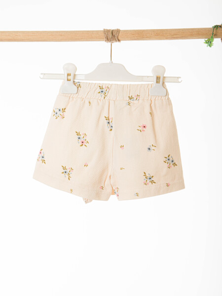 Kız Çocuk Şort Etek 1-4 Yaş 51604 Krem - 2