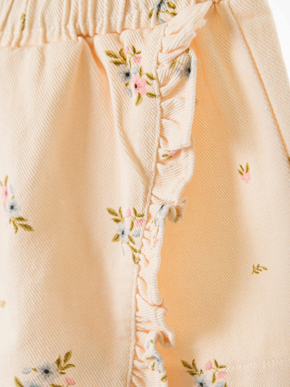 Kız Çocuk Şort Etek 1-4 Yaş 51604 Krem - 3