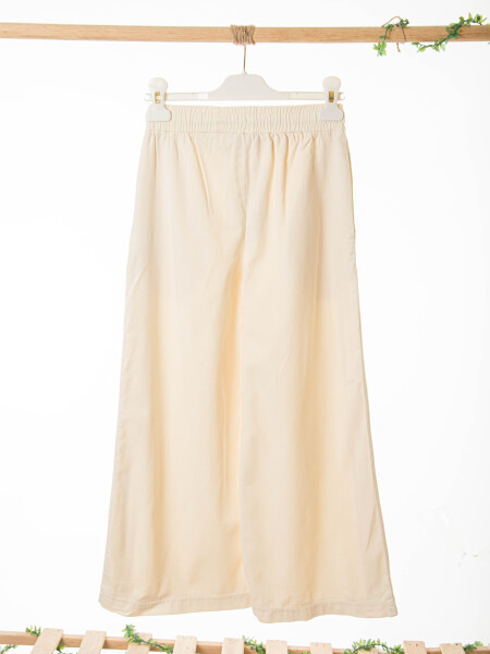 Kız Çocuk Pantolon 8-14 Yaş 51349 Krem - 4