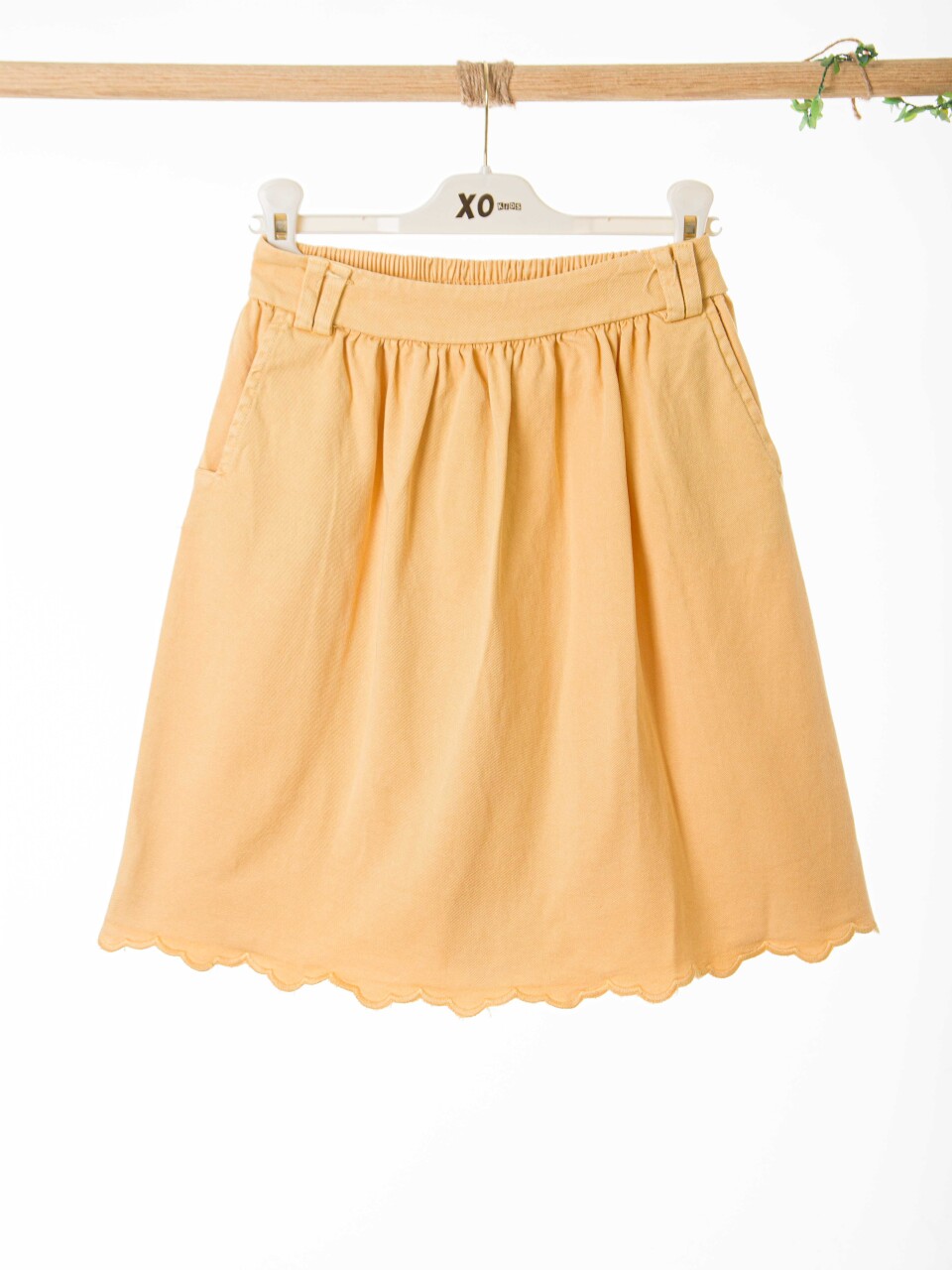 Kız Çocuk Etek 8-14 Yaş 51309 Sarı - 2