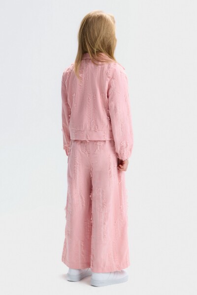 Kız Çocuk 3'lü Kombin Takmı 4-8 Yaş SET0534 Pudra - 2