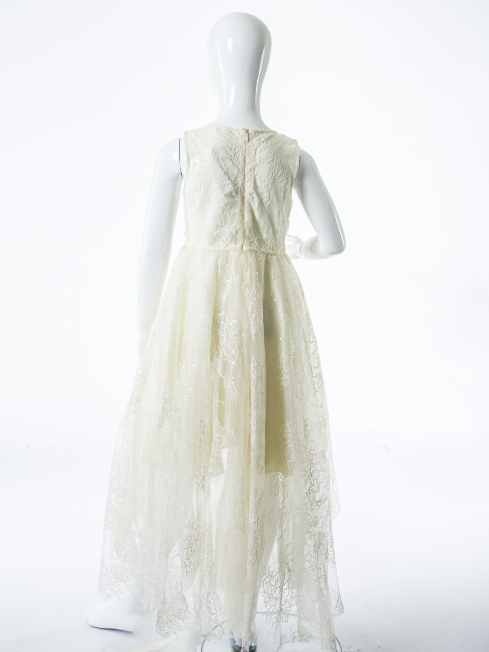 Kız Çocuk Yazlık Elbise 6-10 Yaş 71518 Krem - 5