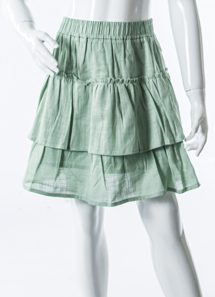 Kız Çocuk Yazlık 2'lı Alt Üst Takım (Yelek + Etek) 4-8 Yaş 11502 Mint - 9