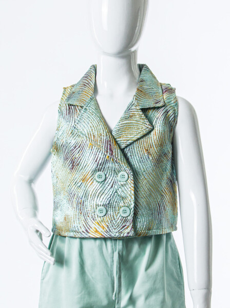 Kız Çocuk Yazlık Yelek 8-14 Yaş 31399 Mint - 3