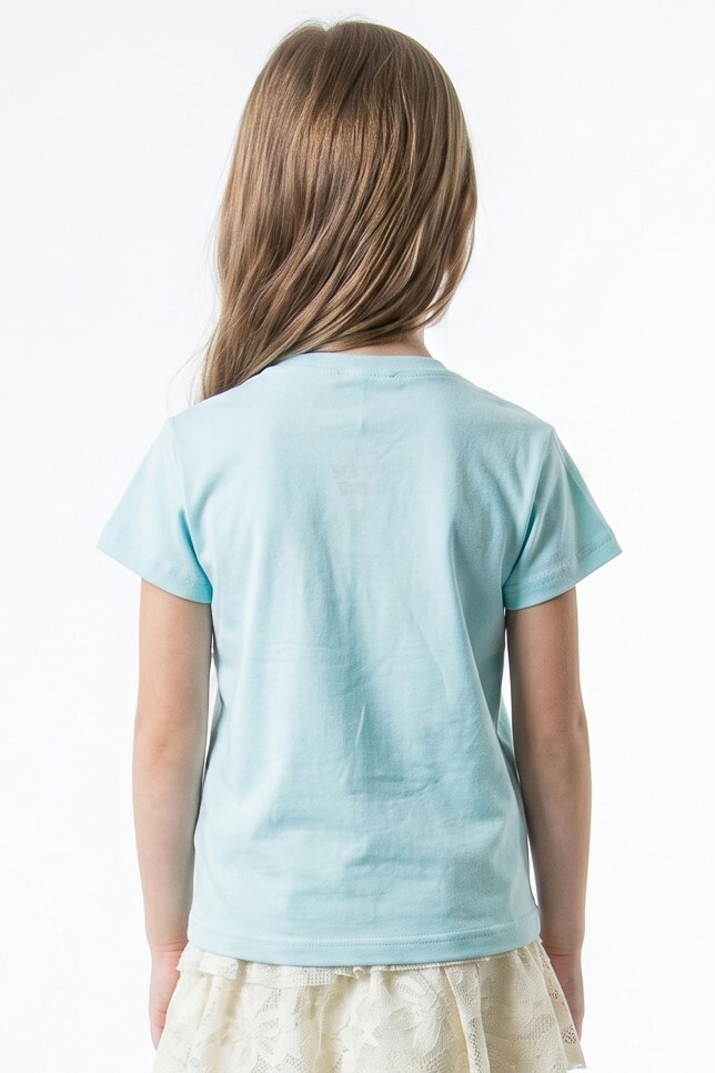 Kız Çocuk Yazlık Tişort 4-8 Yaş 31535 Mavi - 2