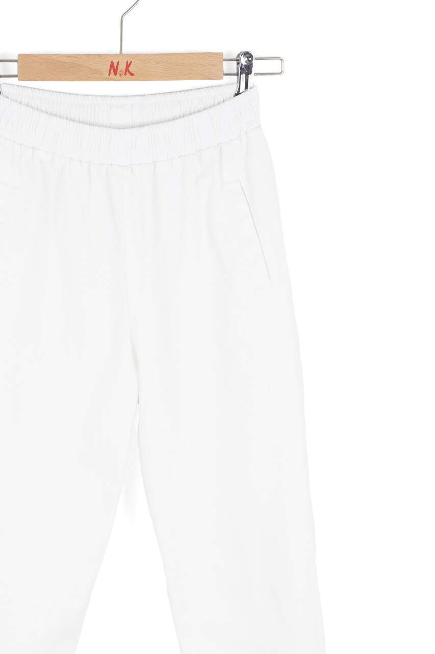 Kız Çocuk Yazlık Pantolon 8-14 Yaş 51329 Ekru - 4