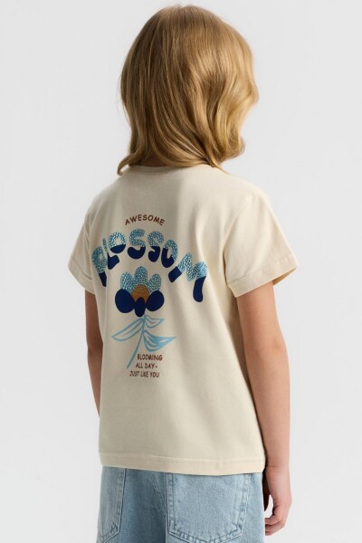 تيشيرت صيفي للبنات، للأعمار من 4 إلى 8 سنوات، 31554 - NK KİDS