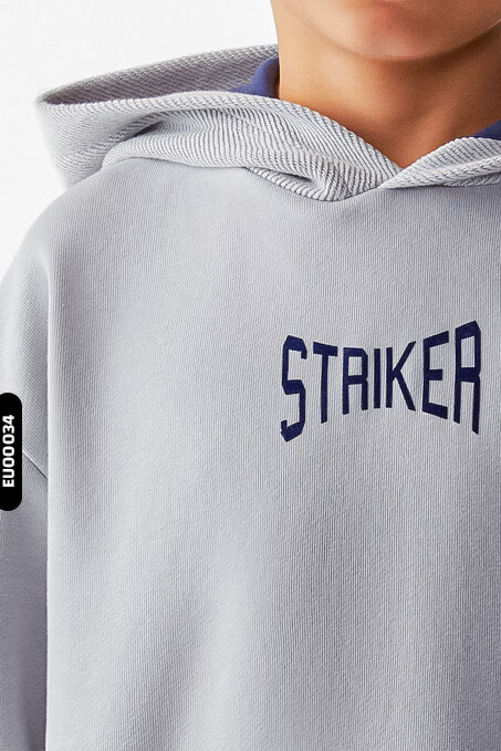 Erkek Çocuk Kolej Sweatshirt 8-14 45310 Gri - 3