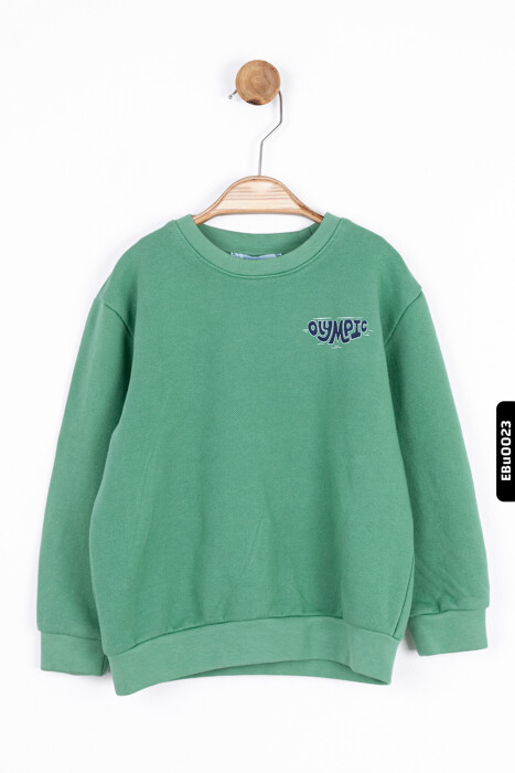 Erkek Bebek sweatshirt 9-24 Ay 45620 Yeşil - 1