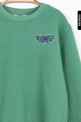 Erkek Bebek sweatshirt 9-24 Ay 45620 Yeşil - 3