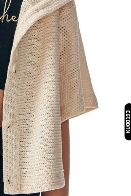 Kız Çocuk Hırka 8-14 Yaş 36436 Ekru - 3