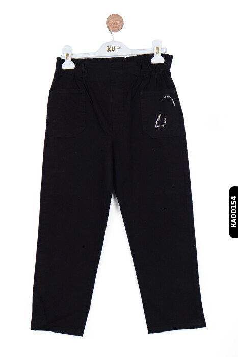 Kız Çocuk Pantolon 8-14 Yaş 56345 Siyah - 3