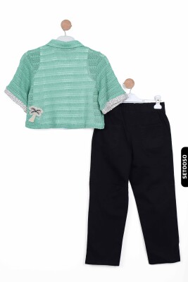 Kız Çocuk Pantolon 8-14 Yaş 56345 Siyah - 6