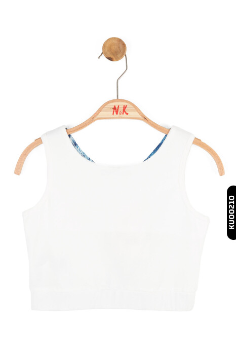 36315 كنزة بناتي بدون أكمام بطبعة ديجتال للأعمار 8-14 سنة - 4