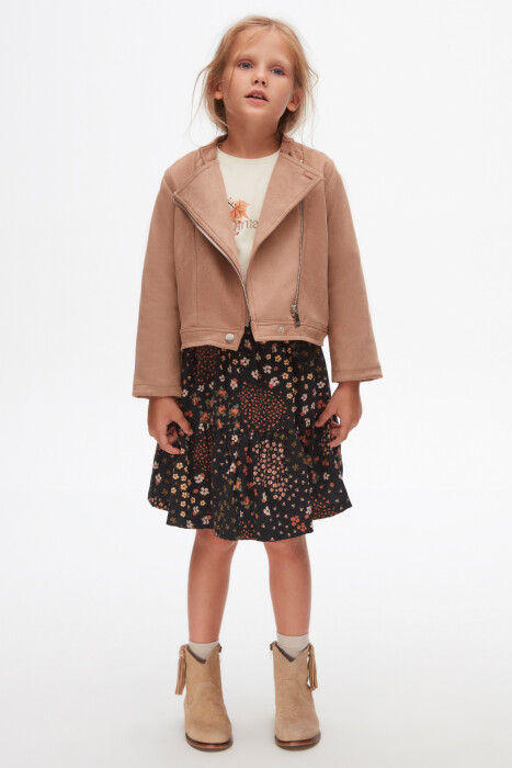 تنورة للبنات من 4 إلى 8 سنوات 57500 أنثراسايت - 2