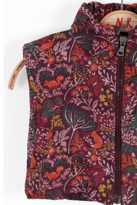 Kız Çocuk Yelek 9aY-4 Yaş 37623 Bordo - 3