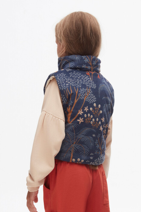 Kız Çocuk Yelek 4-8 Yaş 37508 İndigo - 3