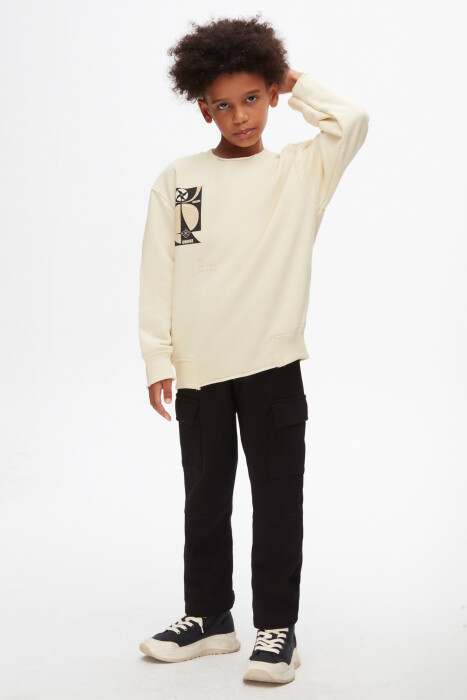 سويت شيرت للأولاد من عمر 8 إلى 14 سنة 47303 - 4