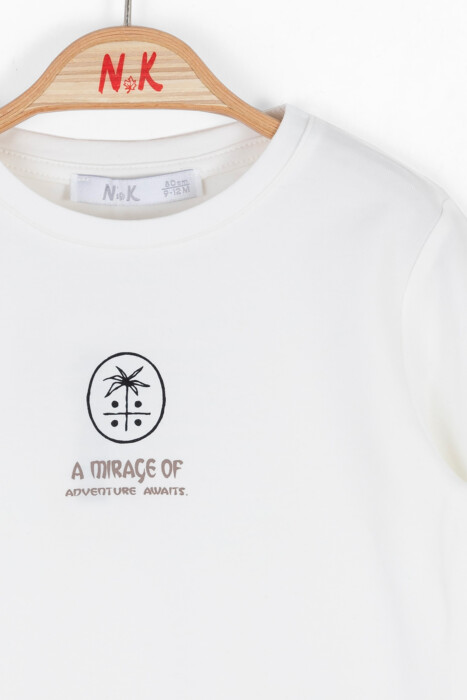 Erkek Çocuk Sweatshirt 9aY-4 Yaş 47604 Ekru - 2