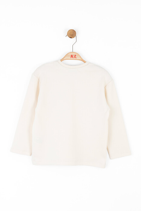 Erkek Çocuk Sweatshirt 4-8 Yaş 47509 Ekru - 7