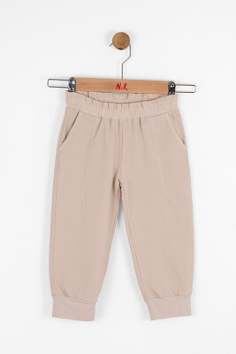 Kız Çocuk Pantolon 9aY-4 Yaş 57609 Krem - 3