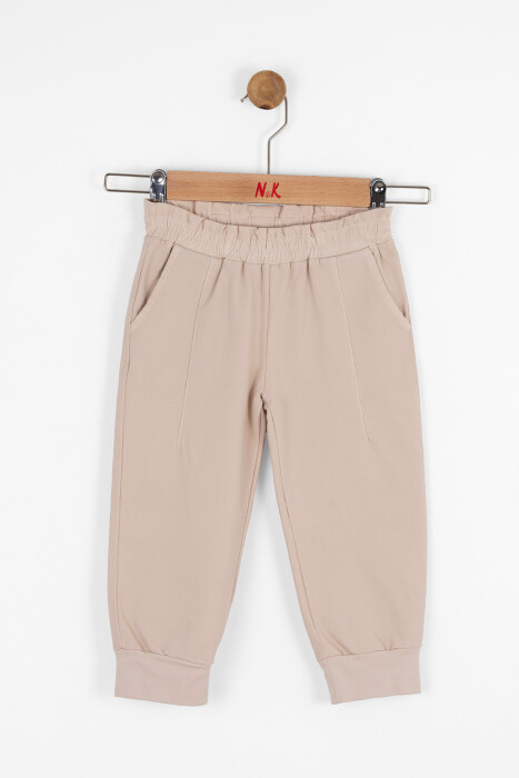 Kız Çocuk Pantolon 9aY-4 Yaş 57609 Krem - 3