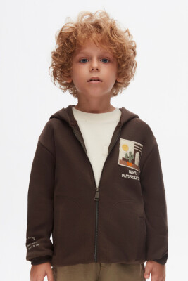 جاكيت للأولاد من عمر 4 إلى 8 سنوات 47507 بني - NK KİDS