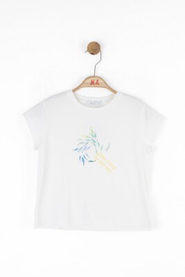 تي شيرت بناتي من عمر 4 إلى 8 سنوات 38532 - NK KİDS