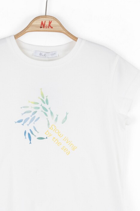 تي شيرت بناتي من عمر 4 إلى 8 سنوات 38532 - 2