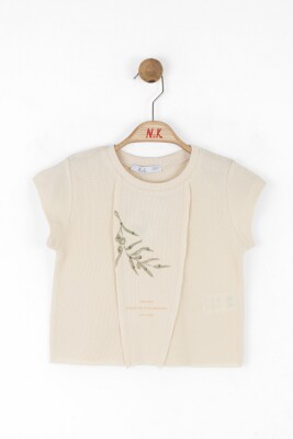 تي شيرت بناتي من عمر 4 إلى 8 سنوات 38510 - 3