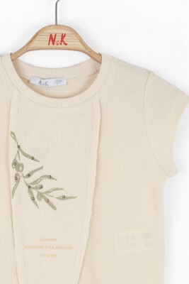 تي شيرت بناتي من عمر 4 إلى 8 سنوات 38510 - 5