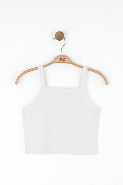 Kız Çocuk Askılı Bluz 10-16 Yaş 38822 Ekru - 2