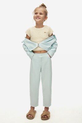 Kız Çocuk Pantolon 4-8 Yaş 58508 Mavi - 2