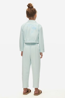 Kız Çocuk Pantolon 4-8 Yaş 58508 Mavi - 3