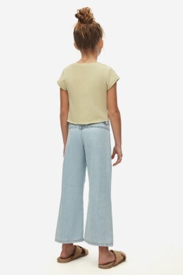 Kız Çocuk Pantolon 4-8 Yaş 58700 Açik Mavi - 3