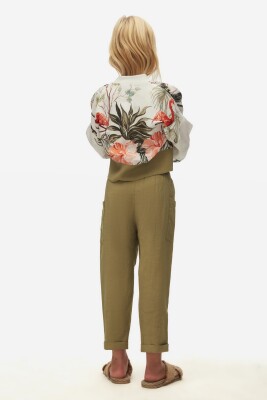 Kız Çocuk Hırka 4-8 Yaş 38529 Ekru - Coral - 7