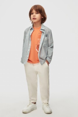 Erkek Çocuk Gömlek 9Ay-4Yaş 48610 Mavi - 2